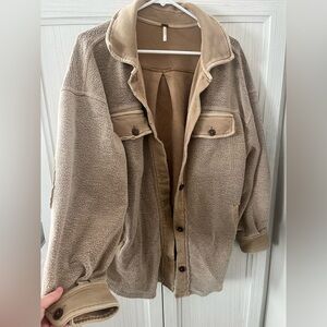 FREE PEOPLE distressed Ruby shacket
